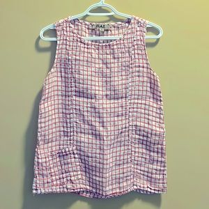 Flax 💯 Linen Tank with pocket